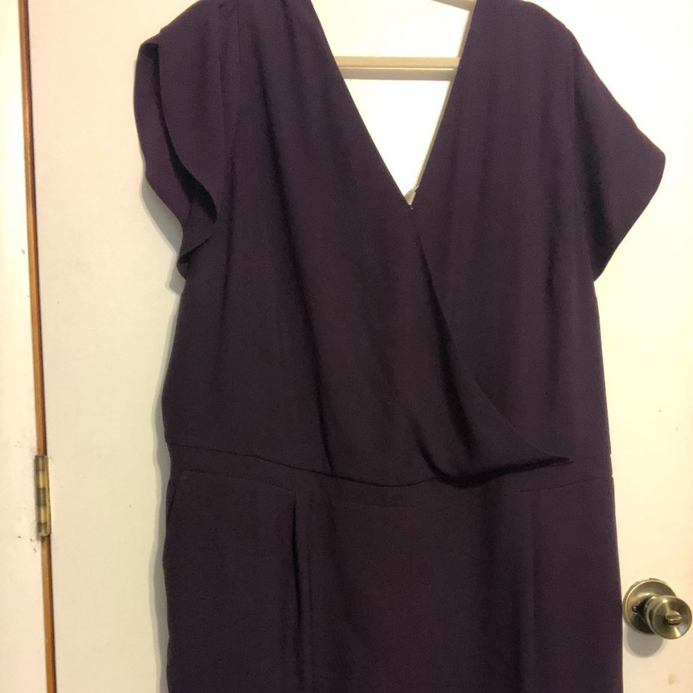Plus size wide leg jumpsuit